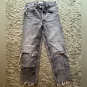 Black Zara ripped jeans